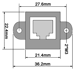 TBE-RJ45 網路延長線固定座