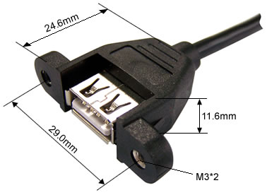 TBE-USBA 可固定USB-A延長線