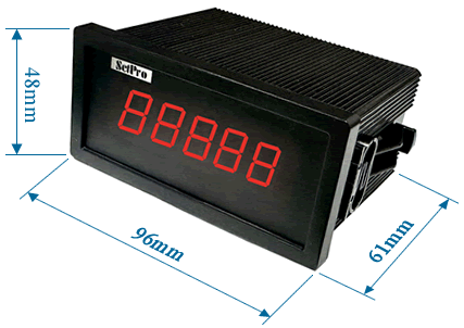 Modbus TCP 通訊儀表 尺寸圖